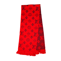 Louis Vuitton Logomania Monogram Schal Rot